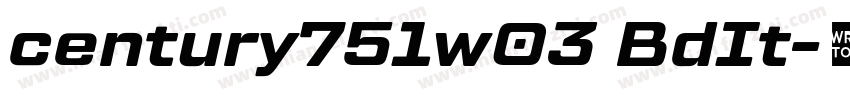 century751w03 BdIt字体转换